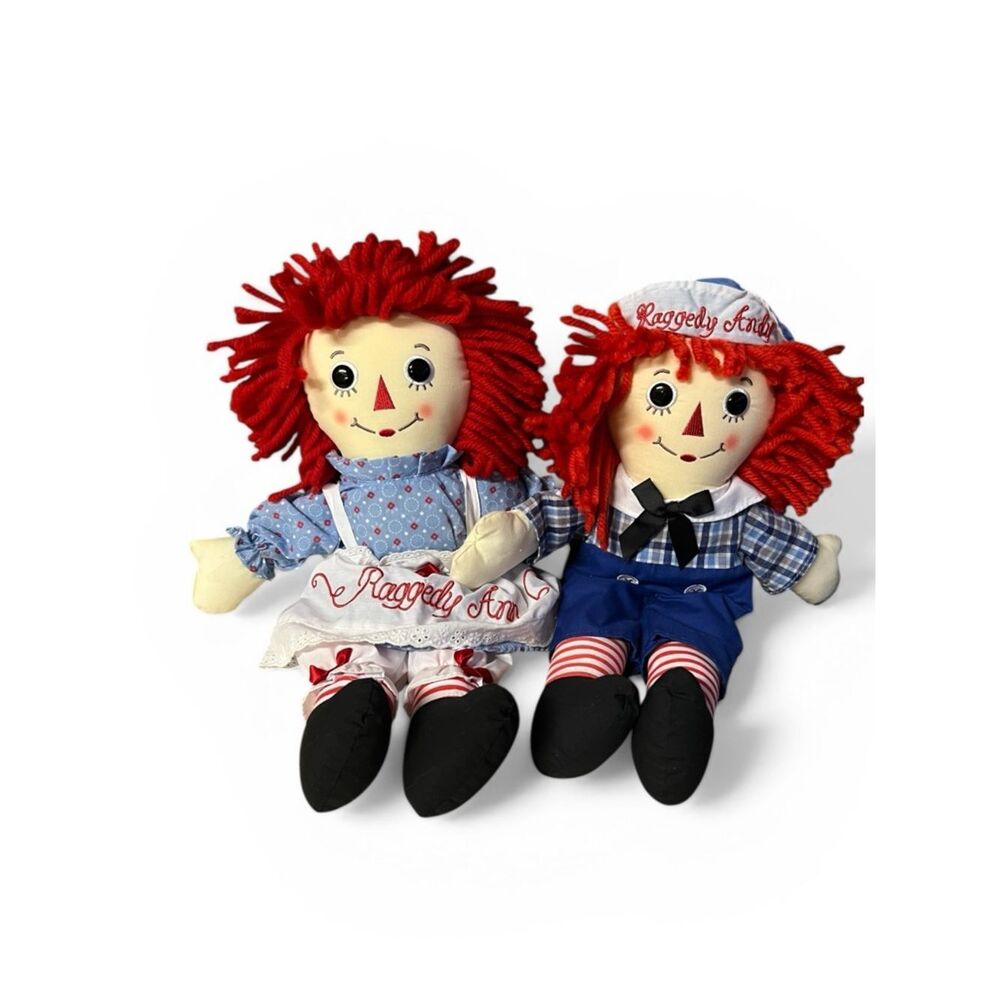 Raggedy Ann and Andy plush doll NWOT